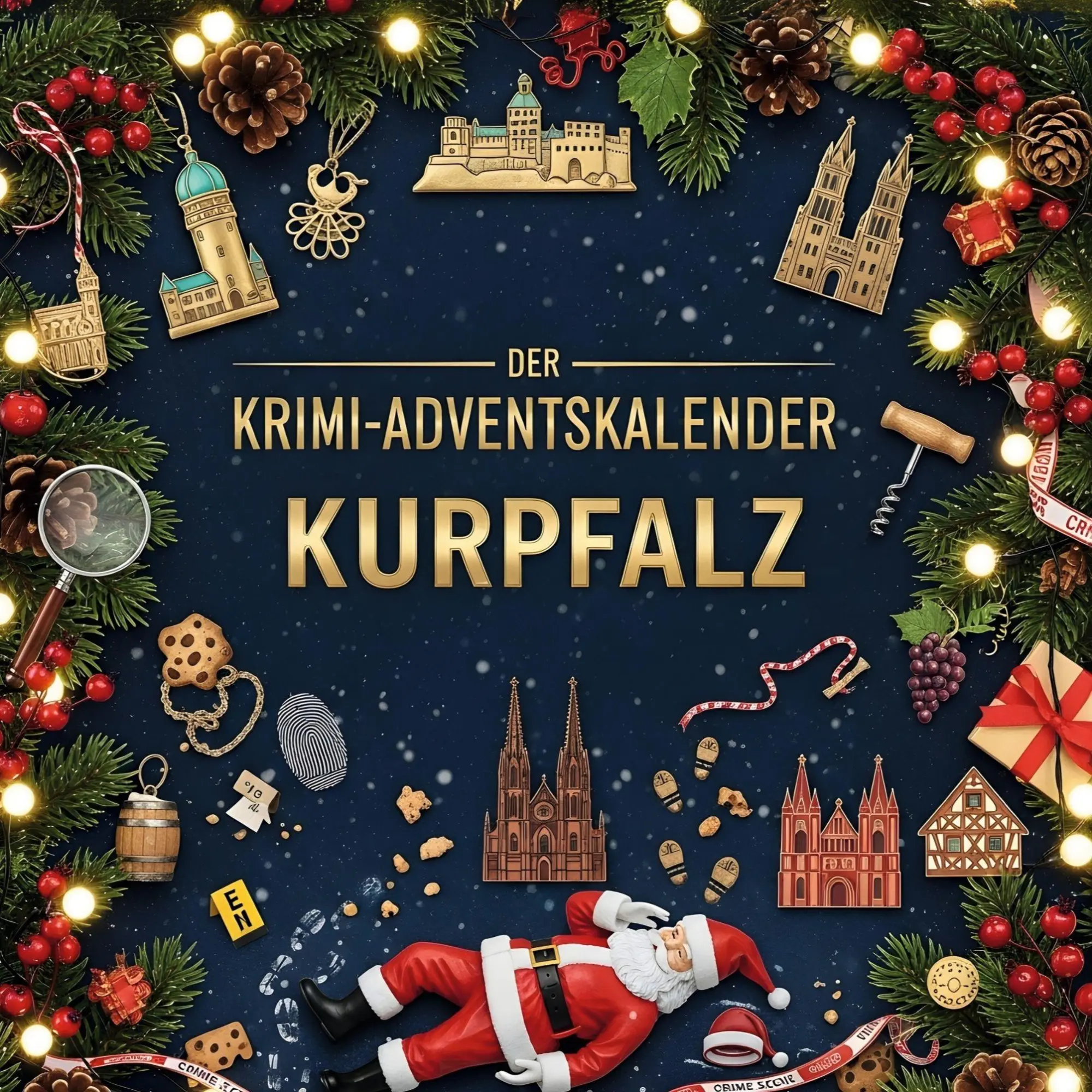 Cover: 9783695303083 | Der Krimi-Adventskalender Kurpfalz | Mordsverdächtig in 24 Akten