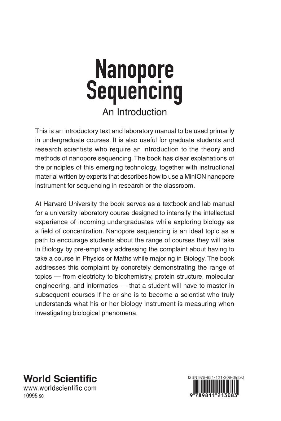 Rückseite: 9789811213083 | NANOPORE SEQUENCING | AN INTRODUCTION | Daniel Branton &amp; David Deamer