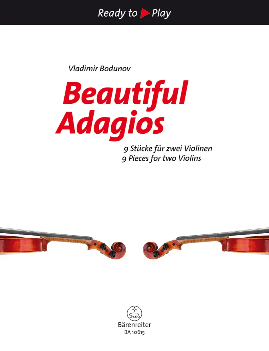 Cover: 9790006543083 | Beautiful Adagios | 9 Pieces for two Violins | Vladimir Bodunov | Buch