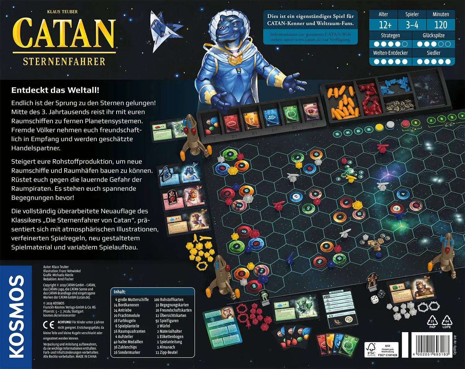 Bild: 4002051693183 | Catan Sternenfahrer | 3 - 4 Spieler | Klaus Teuber | Spiel | Deutsch