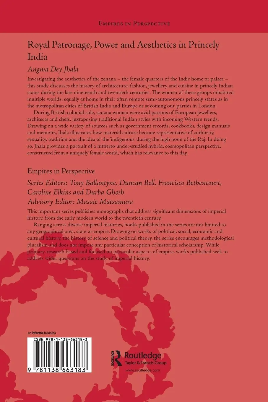 Rückseite: 9781138663183 | Royal Patronage, Power and Aesthetics in Princely India | Jhala | Buch
