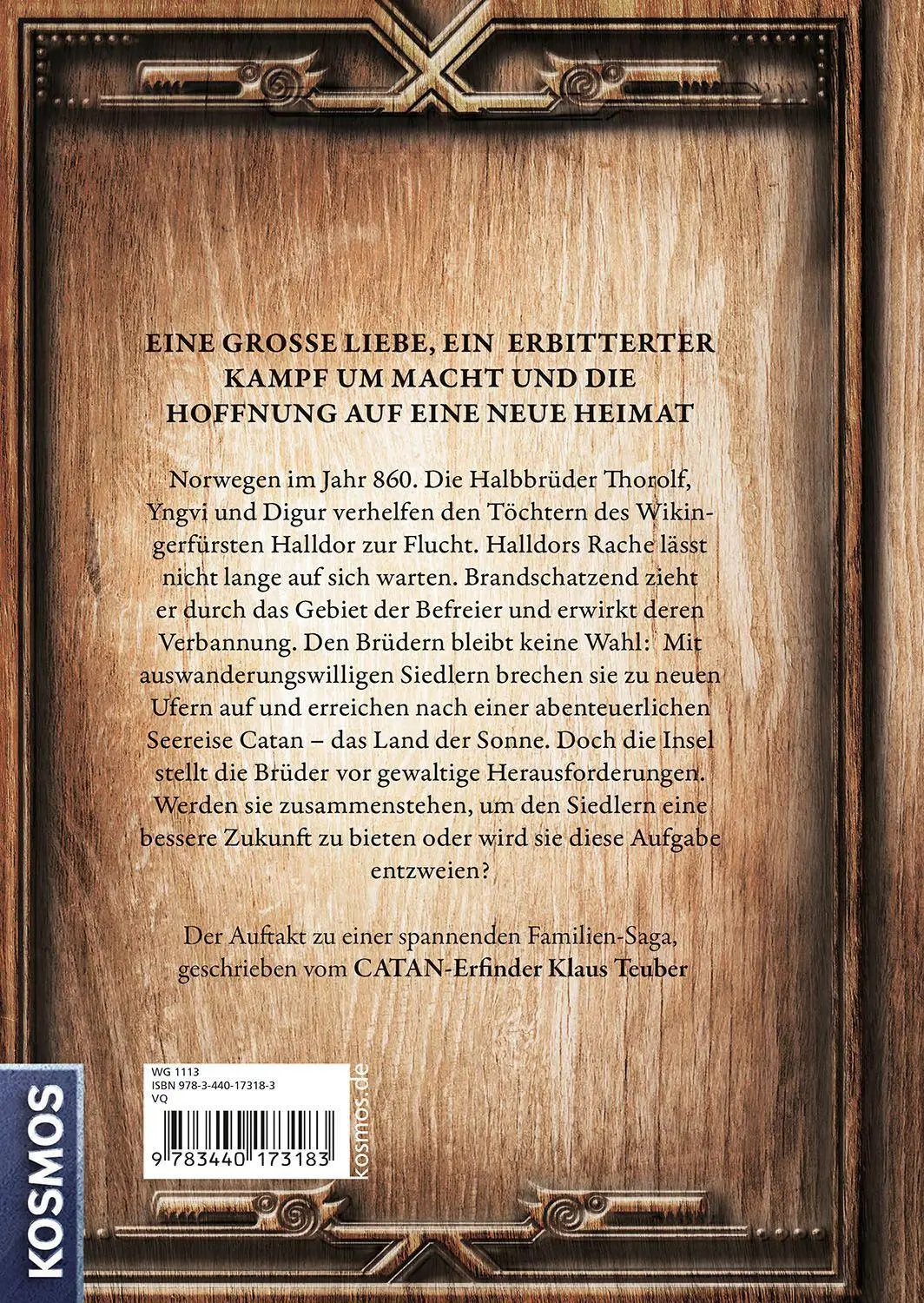 Bild: 9783440173183 | CATAN - Der Roman (Band 1) | Klaus Teuber | Buch | 576 S. | Deutsch