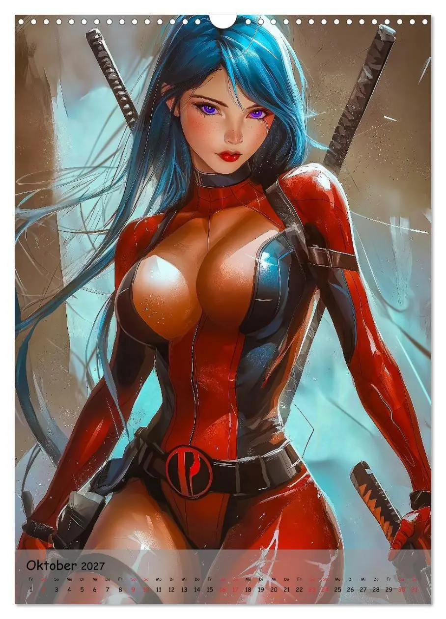 Bild: 9783569043183 | Die Manga Girls (Wandkalender 2027 DIN A3 hoch), CALVENDO...