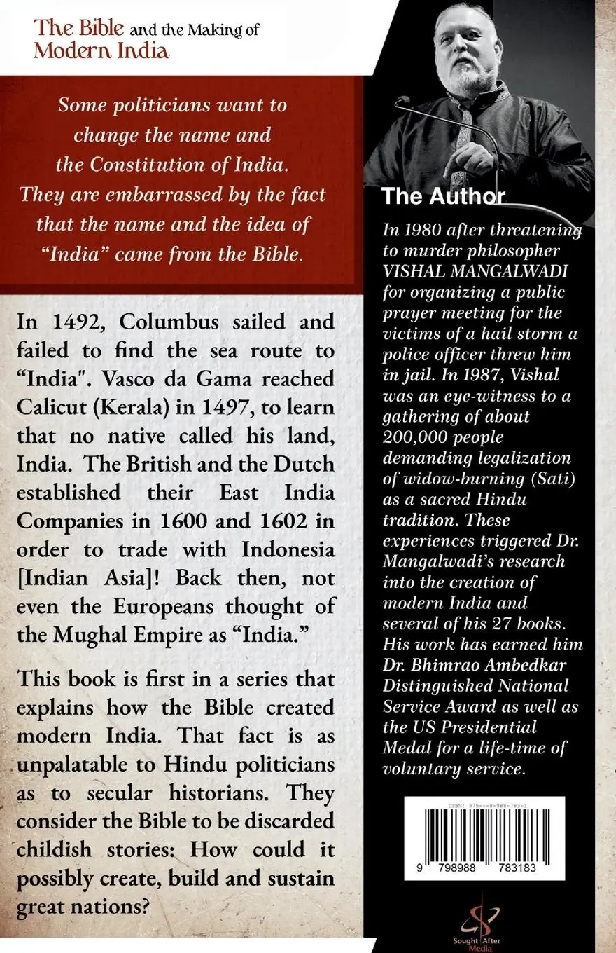 Rückseite: 9798988783183 | The Bible and the Making of Modern India Revised Edition | Mangalwadi