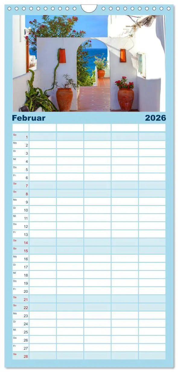 Bild: 9783516493283 | Familienplaner 2026 - Urlaubsparadies Lanzarote mit 5 Spalten...