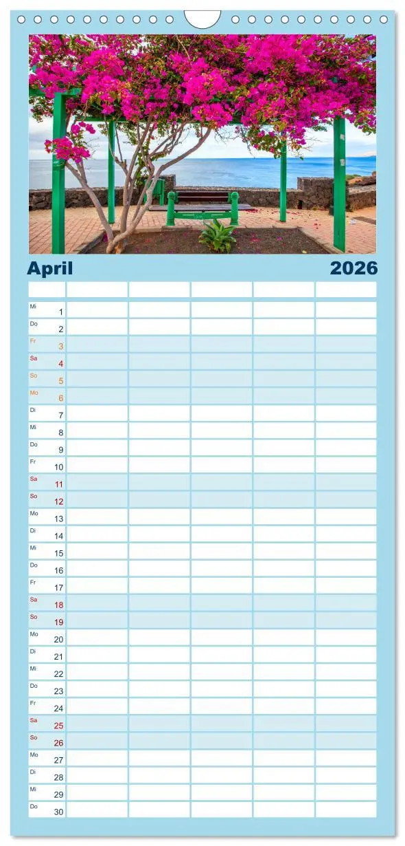 Bild: 9783516493283 | Familienplaner 2026 - Urlaubsparadies Lanzarote mit 5 Spalten...