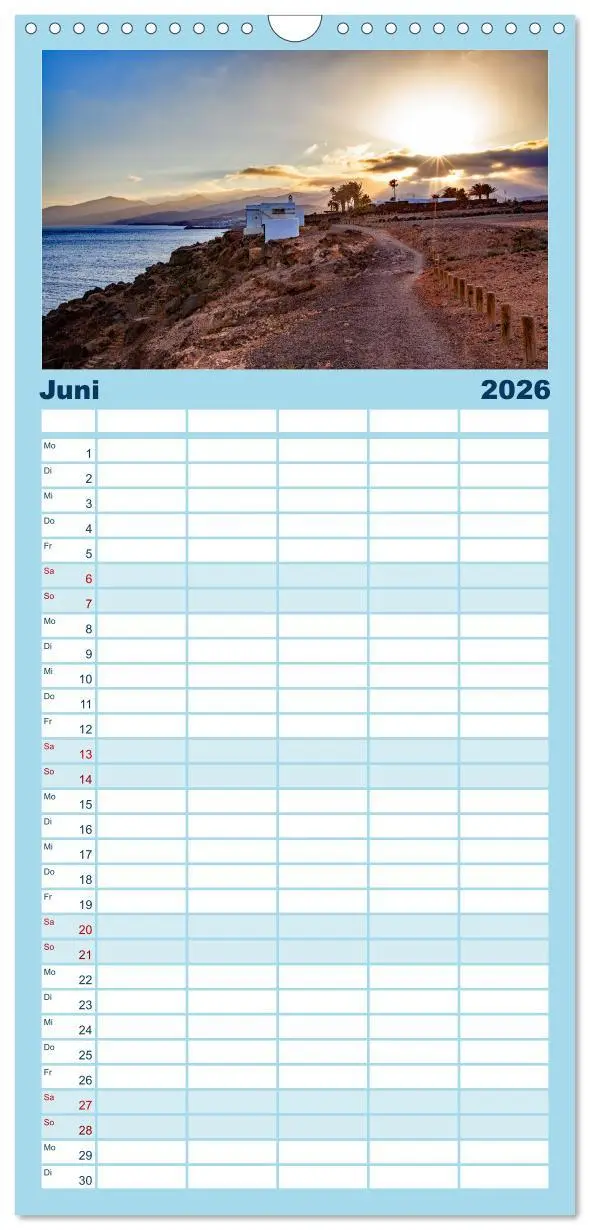 Bild: 9783516493283 | Familienplaner 2026 - Urlaubsparadies Lanzarote mit 5 Spalten...