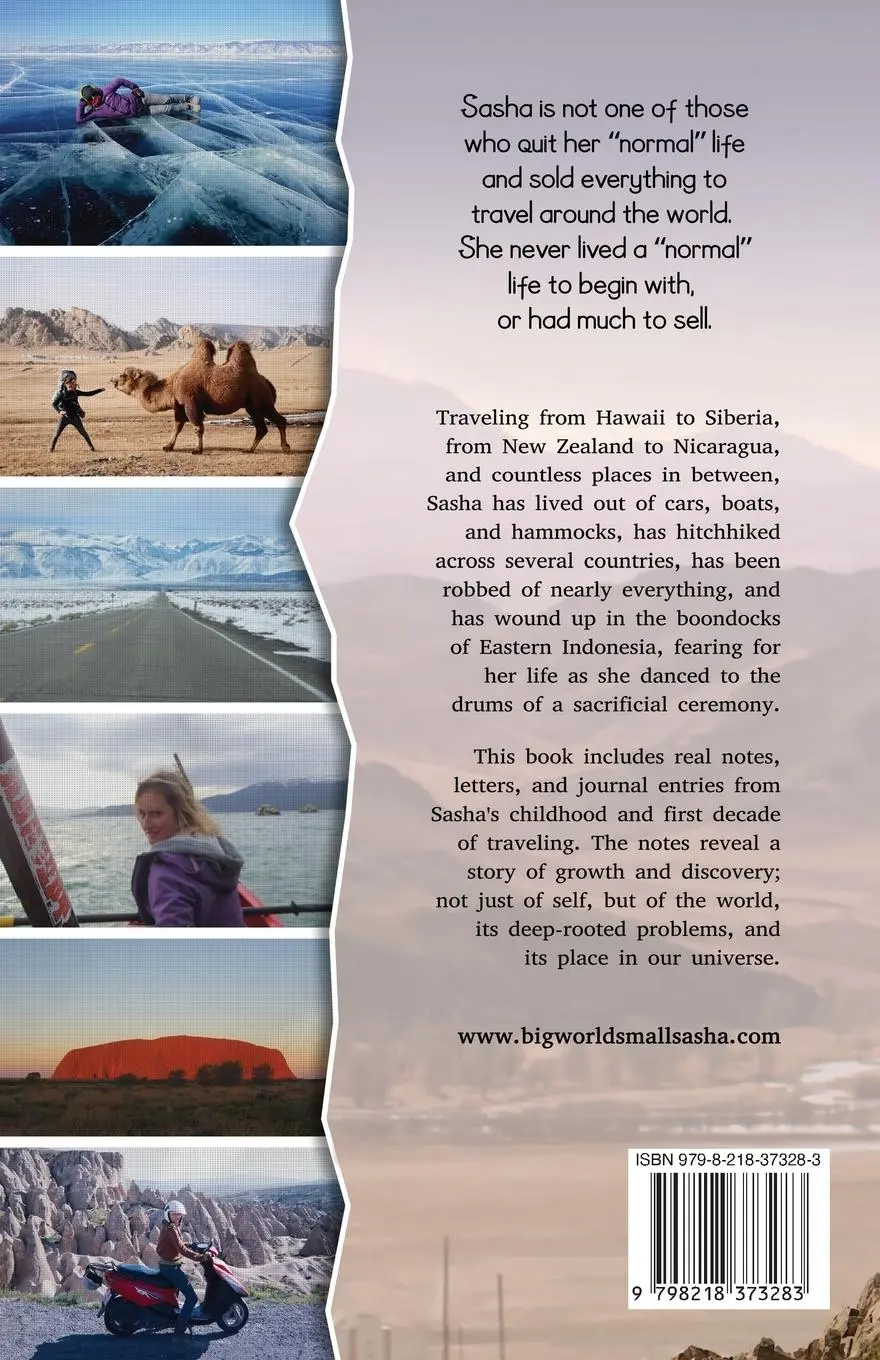 Rückseite: 9798218373283 | Big World Small Sasha | 15 years of traveling on a shoestring | Buch