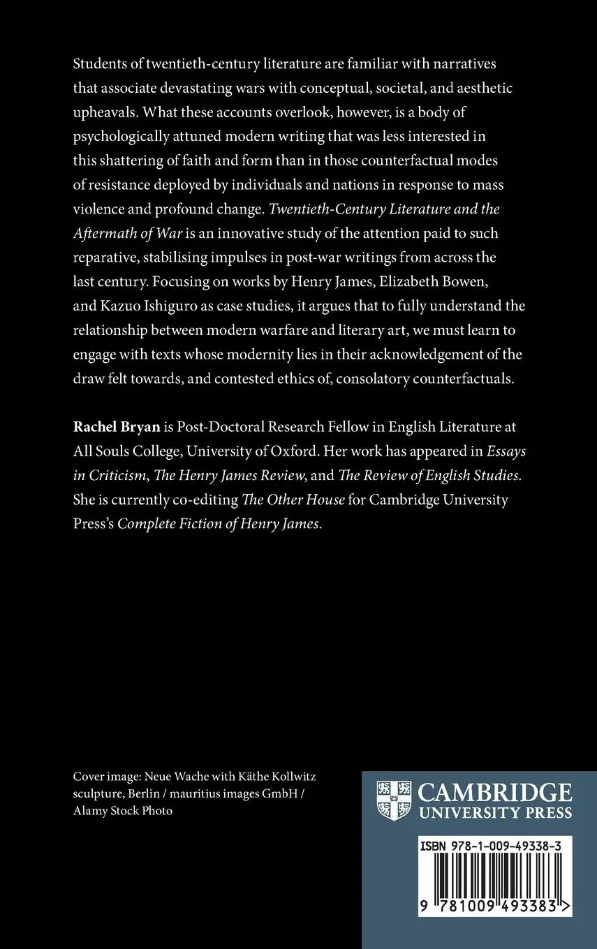 Rückseite: 9781009493383 | Twentieth-Century Literature and the Aftermath of War | Rachel Bryan