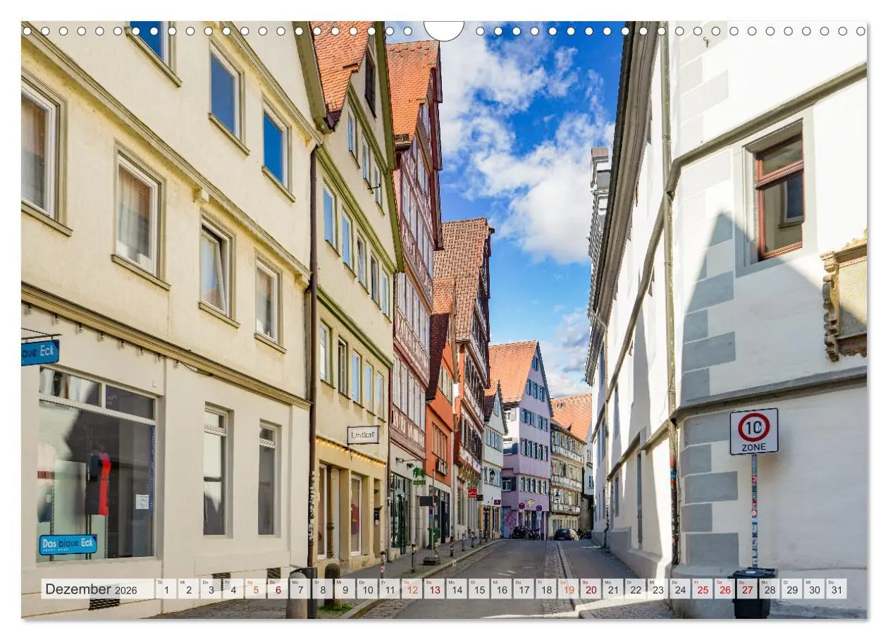 Bild: 9783457913383 | Tübingen Stadtansichten (Wandkalender 2026 DIN A3 quer), CALVENDO...