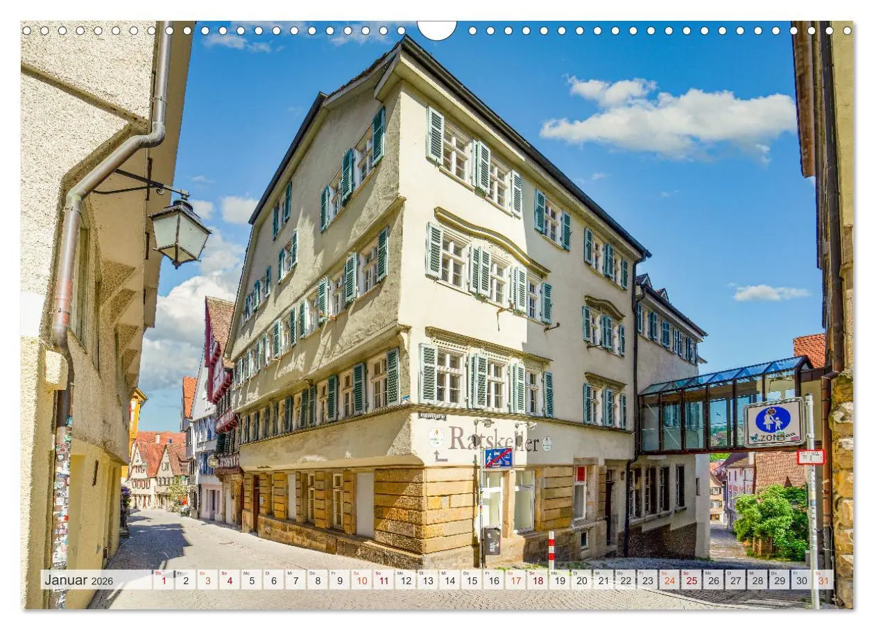 Bild: 9783457913383 | Tübingen Stadtansichten (Wandkalender 2026 DIN A3 quer), CALVENDO...