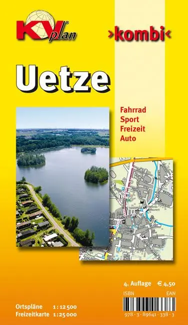 Cover: 9783896413383 | Uetze, KVplan, Radkarte/Freizeitkarte/Stadtplan, 1:25.000 / 1:12.500