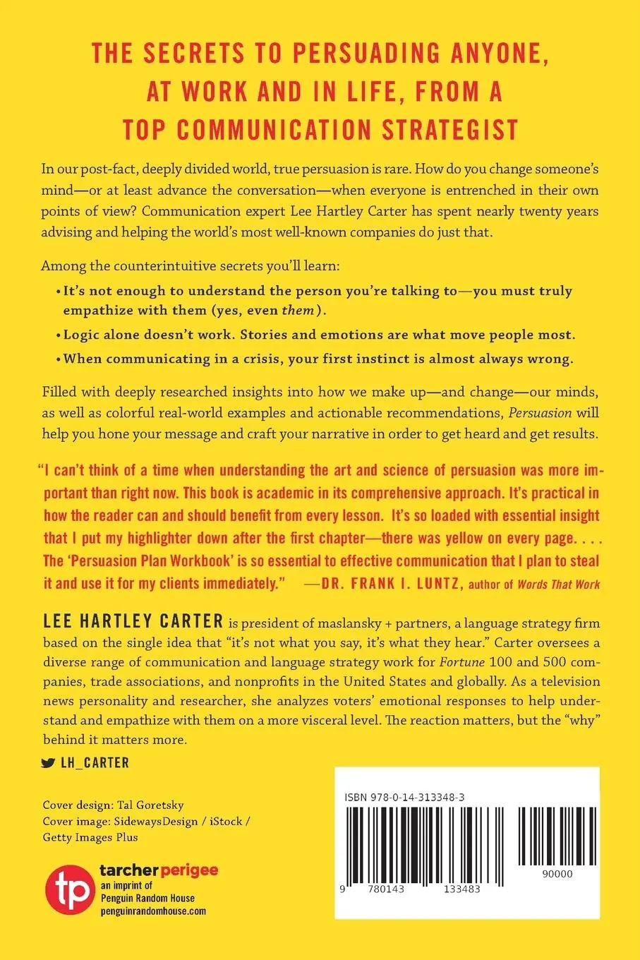 Rückseite: 9780143133483 | Persuasion | Convincing Others When Facts Don't Seem to Matter | Buch
