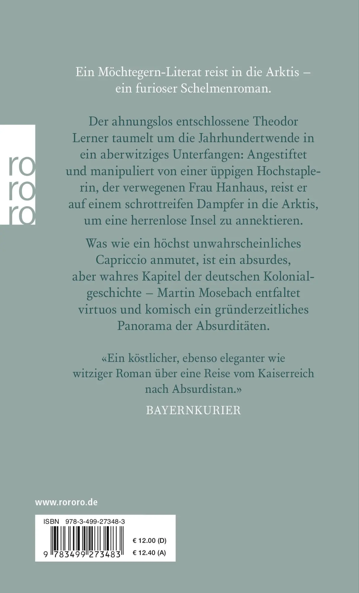 Rückseite: 9783499273483 | Der Nebelfürst | Martin Mosebach | Taschenbuch | 400 S. | Deutsch