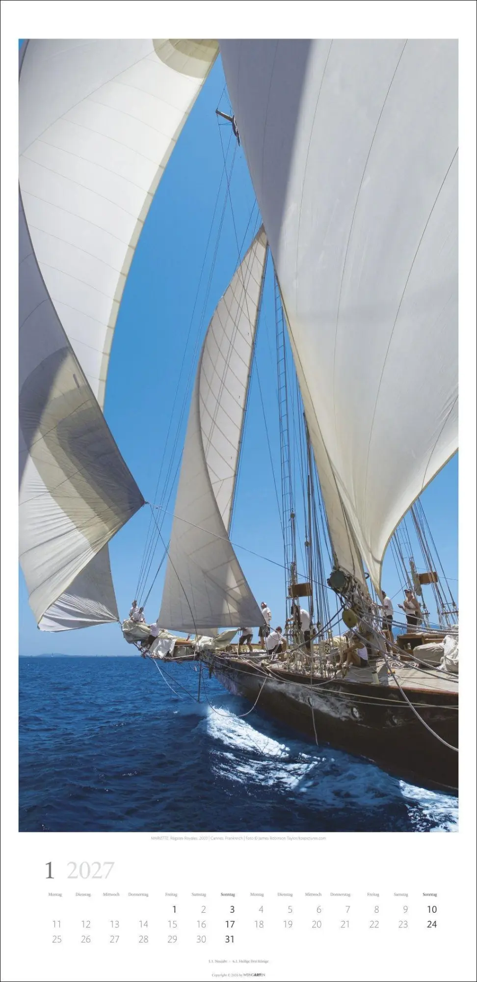 Bild: 9783839903483 | Under Sail Kalender 2027 | Kalender | Spiralbindung | 14 S. | Deutsch