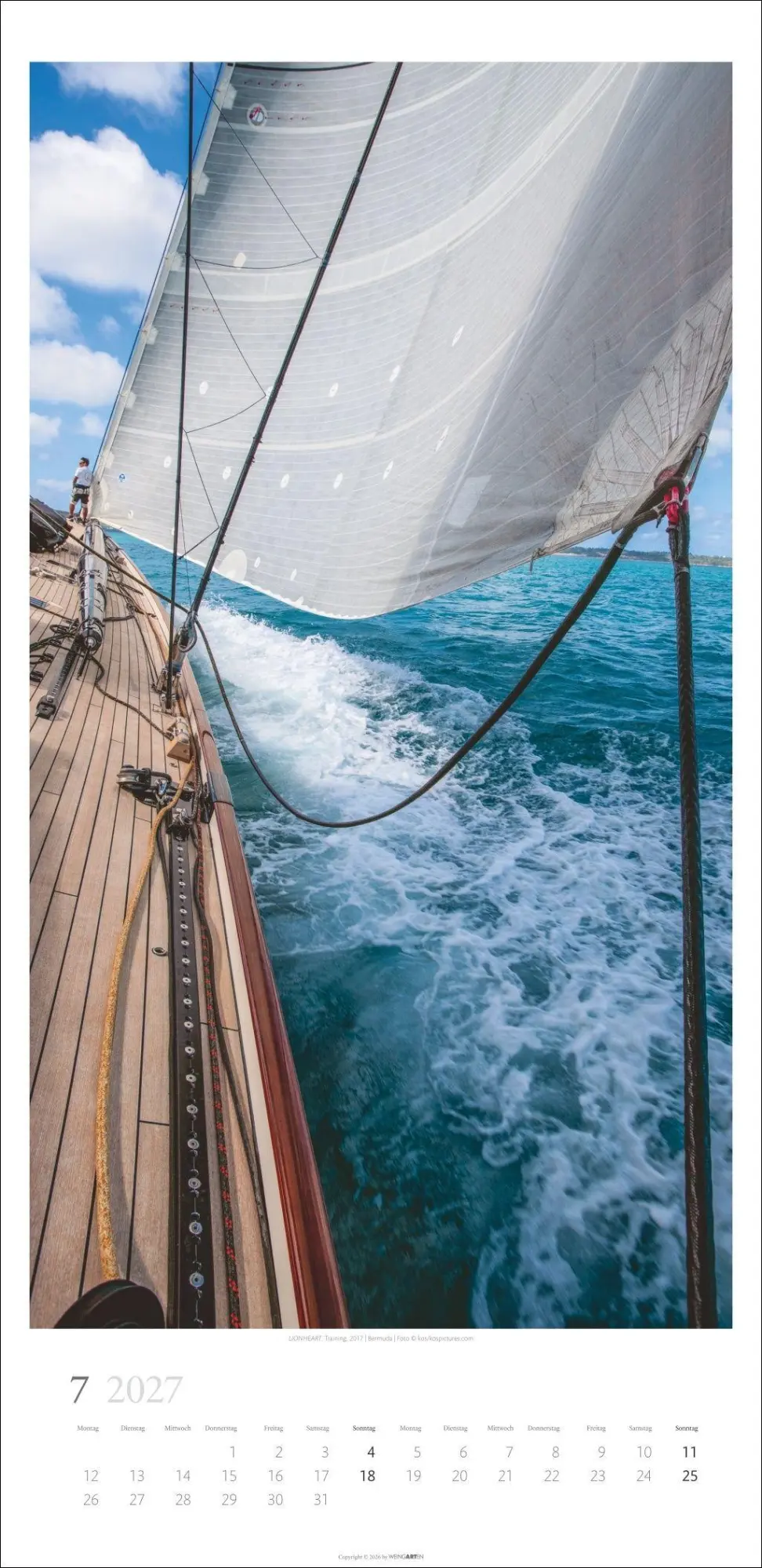 Bild: 9783839903483 | Under Sail Kalender 2027 | Kalender | Spiralbindung | 14 S. | Deutsch