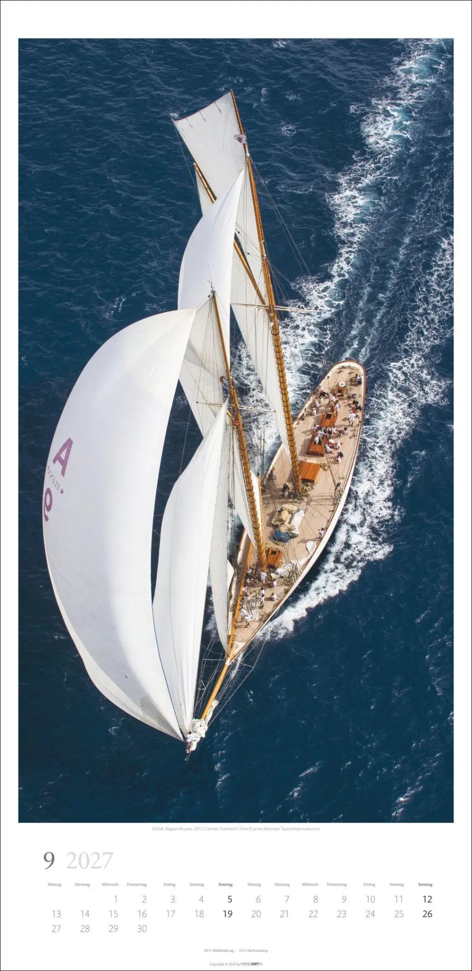 Bild: 9783839903483 | Under Sail Kalender 2027 | Kalender | Spiralbindung | 14 S. | Deutsch