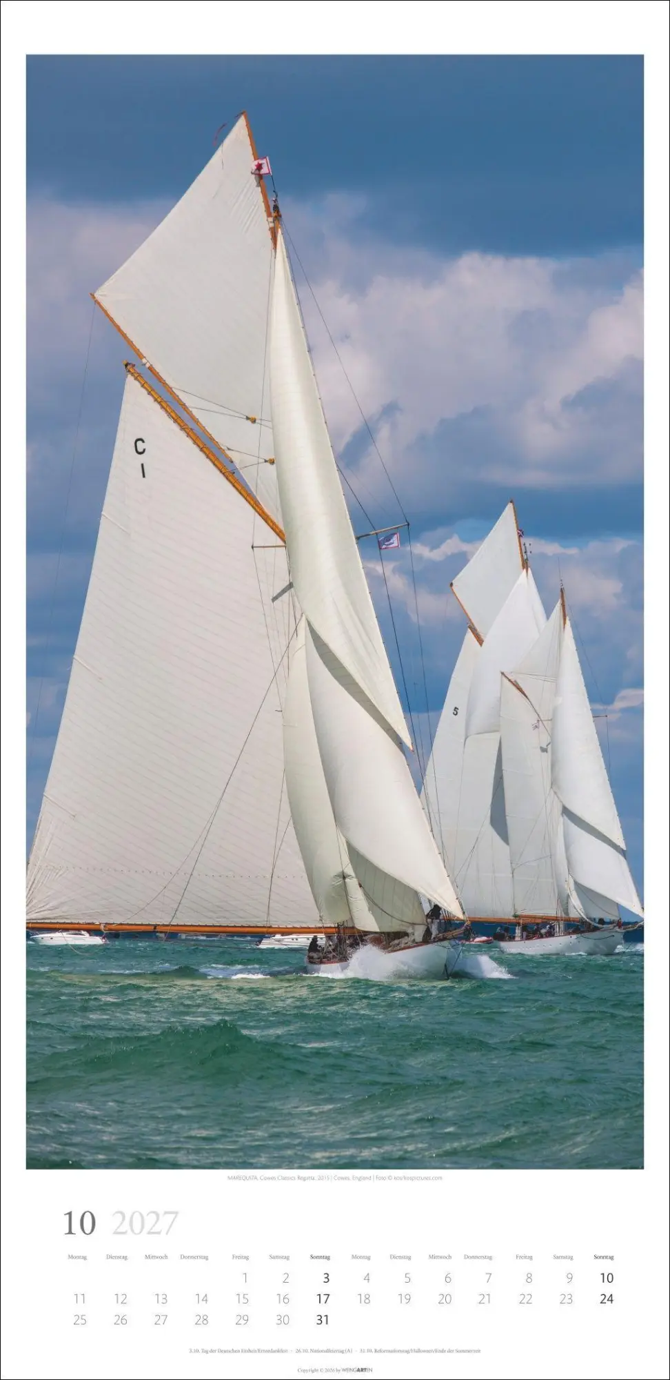 Bild: 9783839903483 | Under Sail Kalender 2027 | Kalender | Spiralbindung | 14 S. | Deutsch