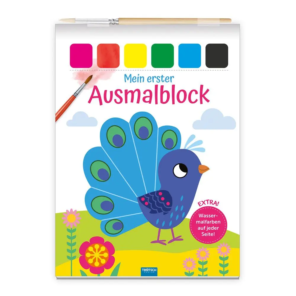 Cover: 9783988023483 | Trötsch Malbuch Mein erster Ausmalblock Pfau | KG | Broschüre | 24 S.