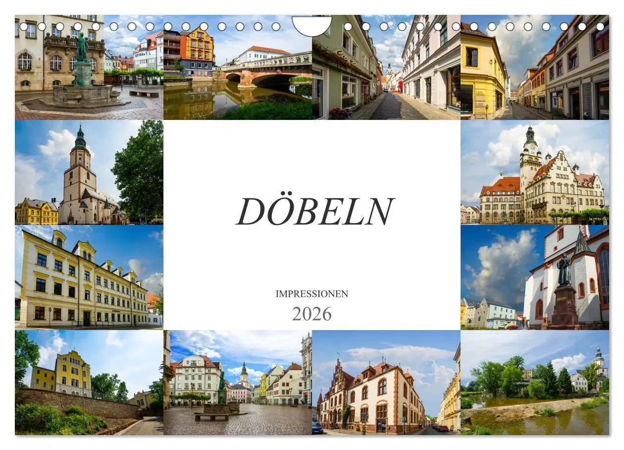 Cover: 9783457823583 | Döbeln Impressionen (Wandkalender 2026 DIN A4 quer), CALVENDO...