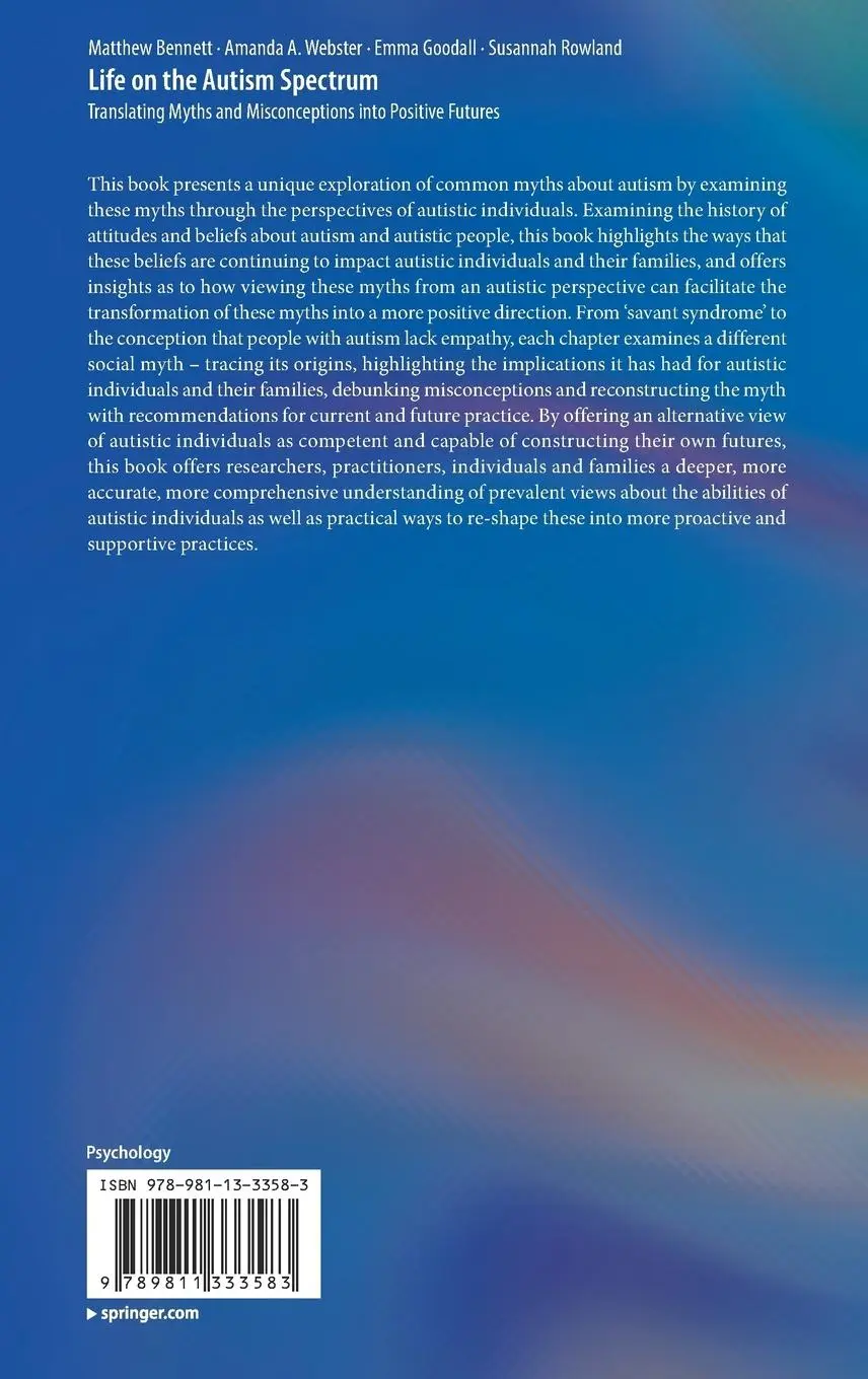 Rückseite: 9789811333583 | Life on the Autism Spectrum | Matthew Bennett (u. a.) | Buch | xiii