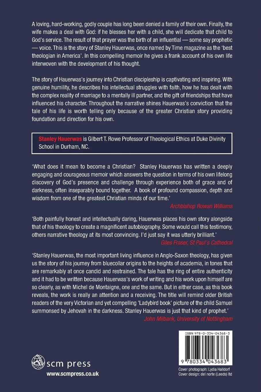 Rückseite: 9780334043683 | Hannah's Child | A Theologian's Memoir | Stanley Hauerwas | Buch