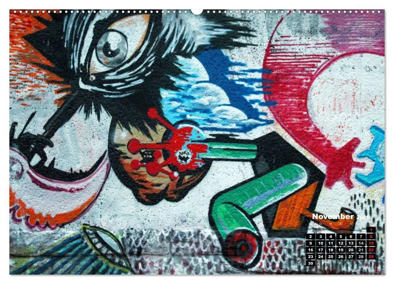 Bild: 9783516143683 | Street-Art 2026 / CH-Version (hochwertiger Premium Wandkalender...