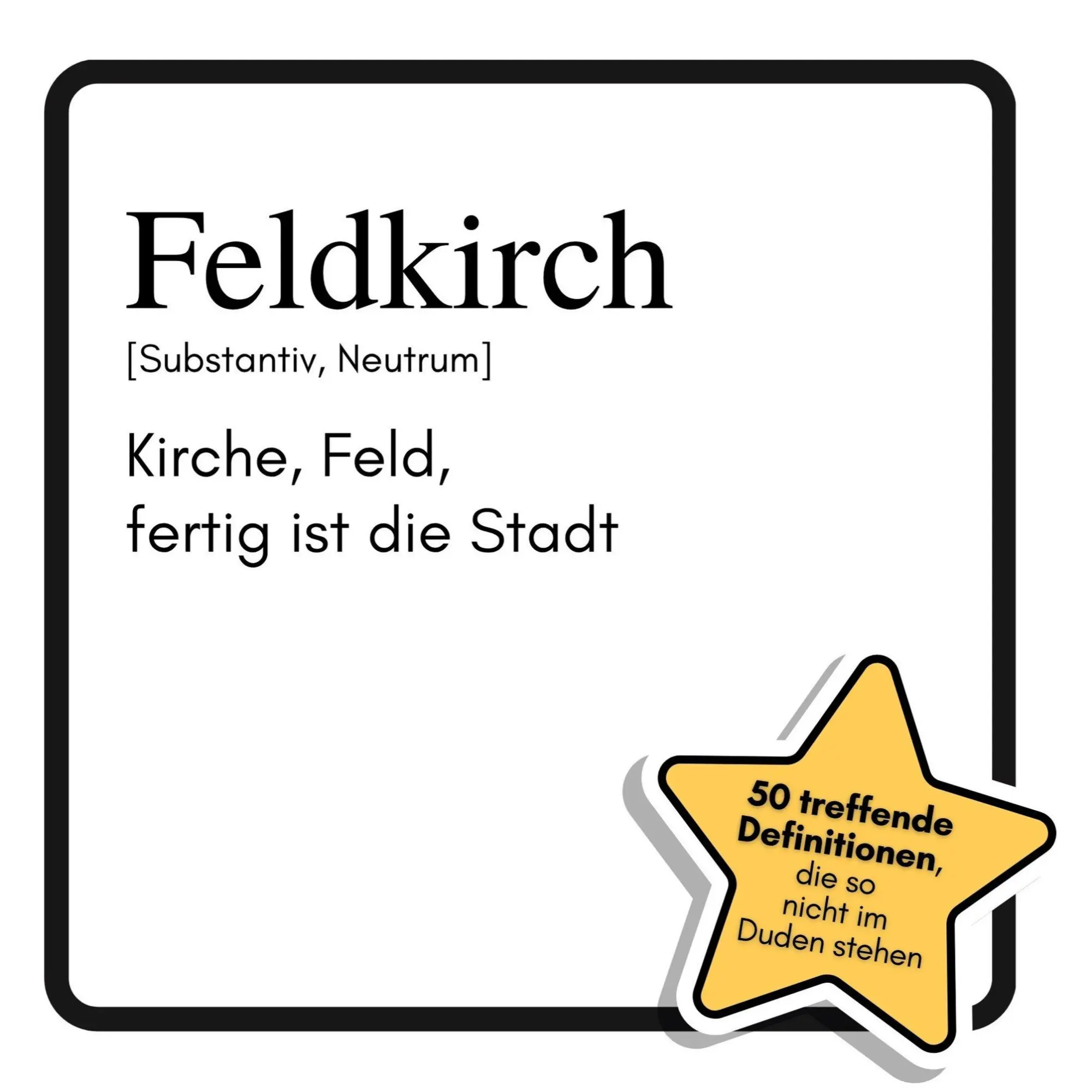 Cover: 9783695343683 | Feldkirch | Kirche, Feld, fertig ist die Stadt | Nele Peters | Buch