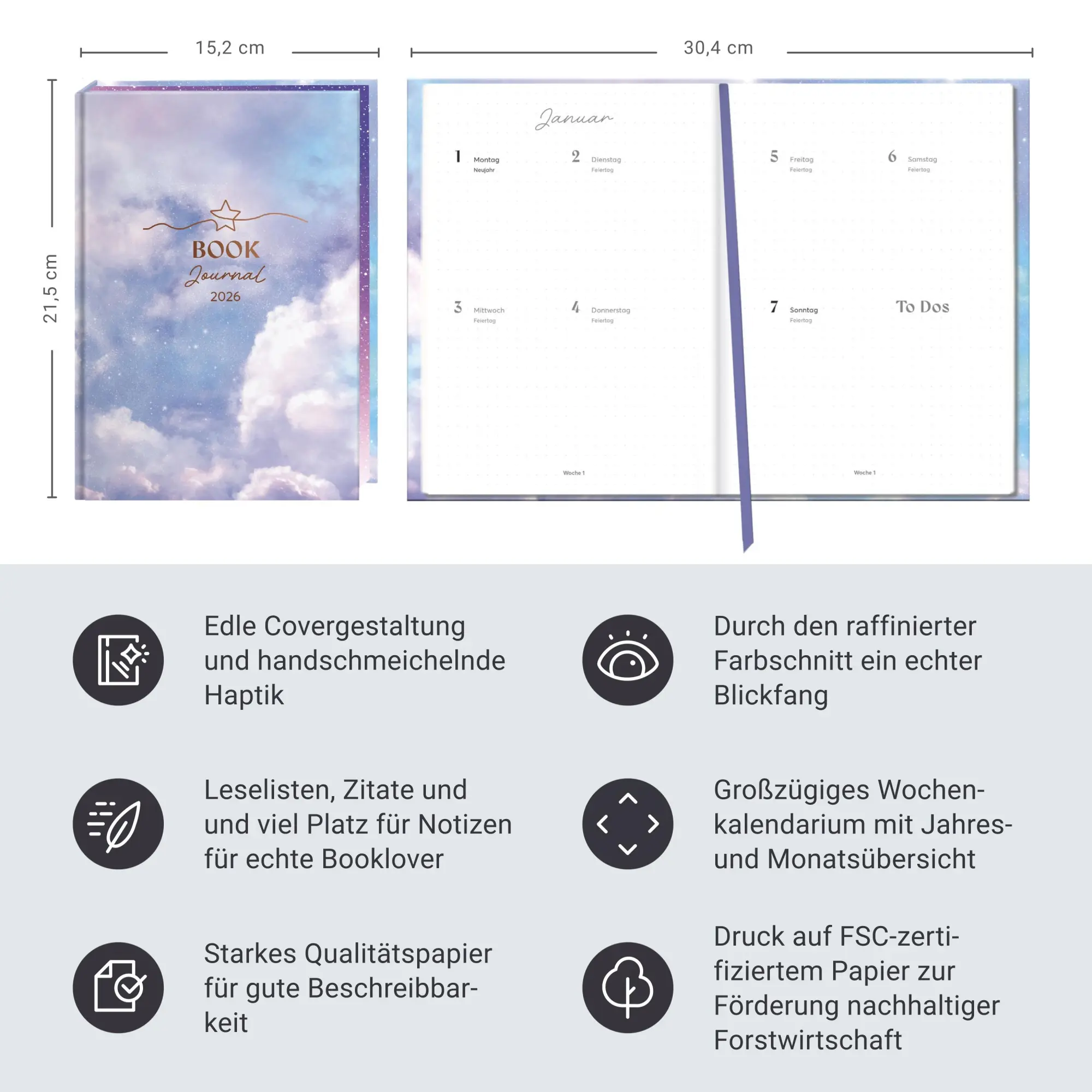 Bild: 9783756413683 | Romance Book Journal 2026 | Buch | Kalenderbücher Heye | 284 S. | 2026