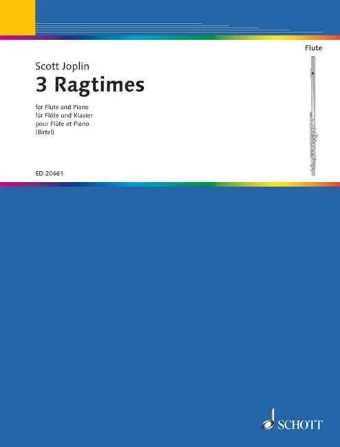 Cover: 9790001153683 | 3 Ragtimes | Flöte und Klavier. | Wolfgang Birtel | Taschenbuch | Buch