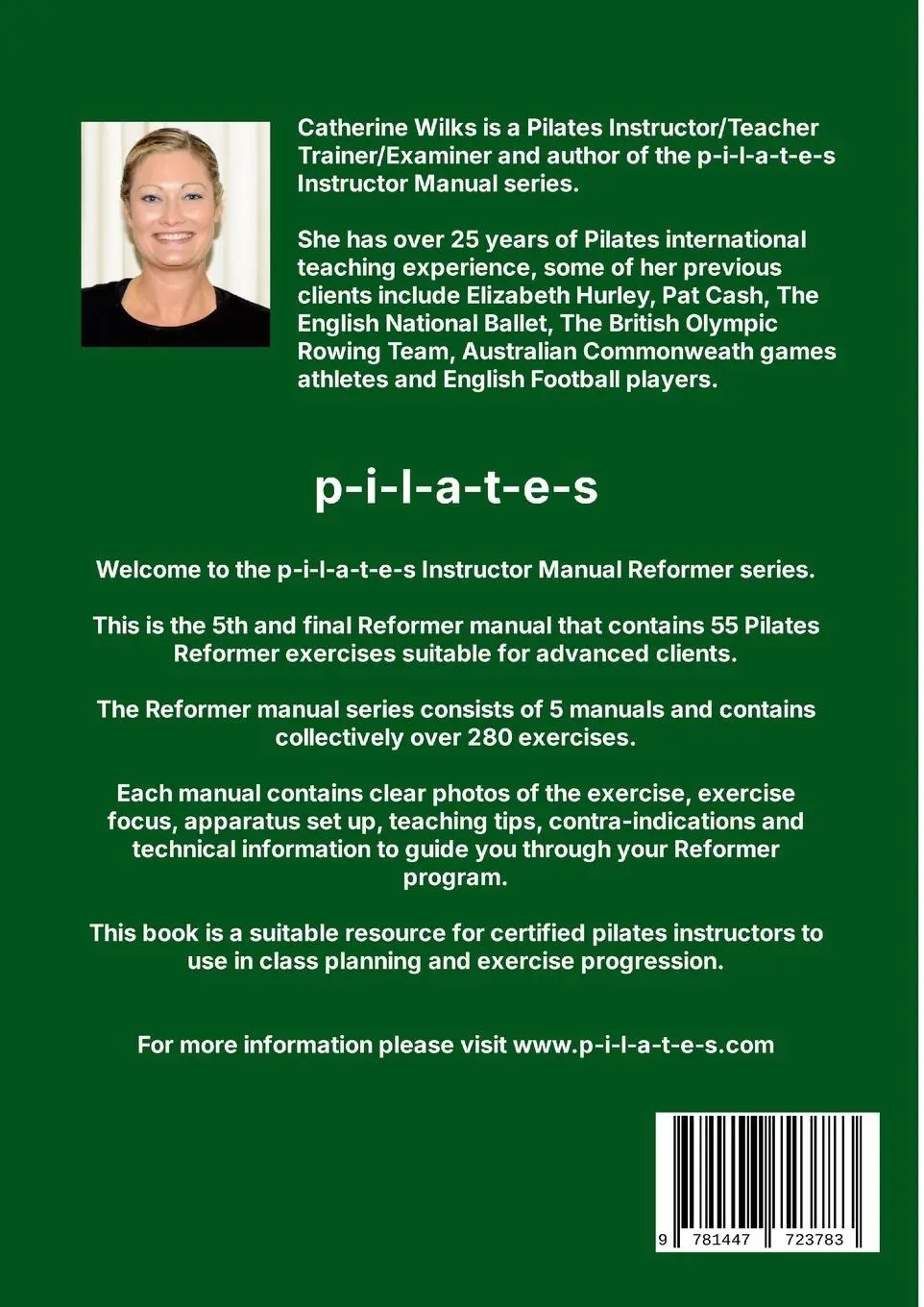 Rückseite: 9781447723783 | p-i-l-a-t-e-s Instructor Manual Reformer Level 5 | Catherine Wilks