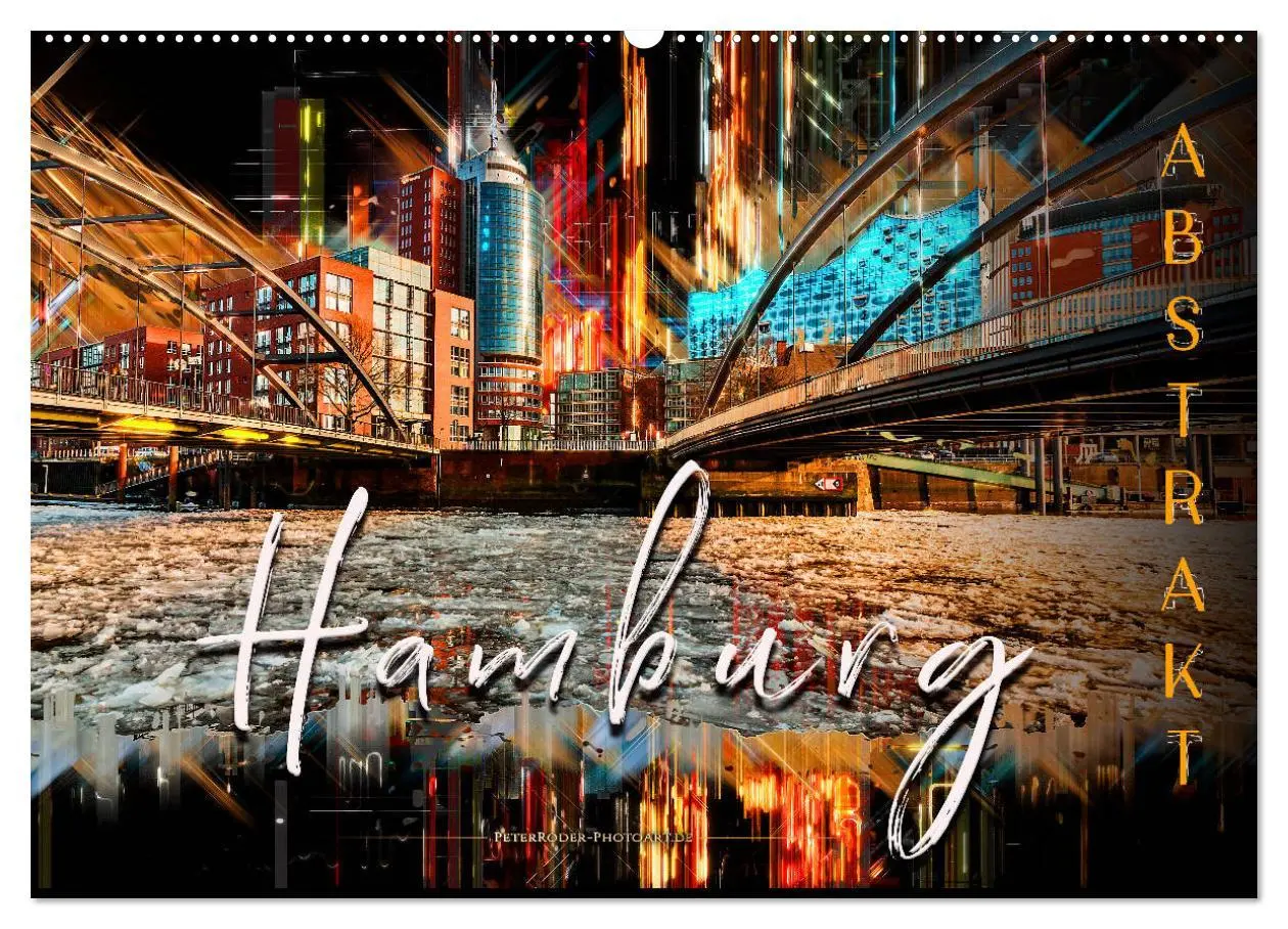 Cover: 9783457803783 | Hamburg abstrakt (Wandkalender 2026 DIN A2 quer), CALVENDO...