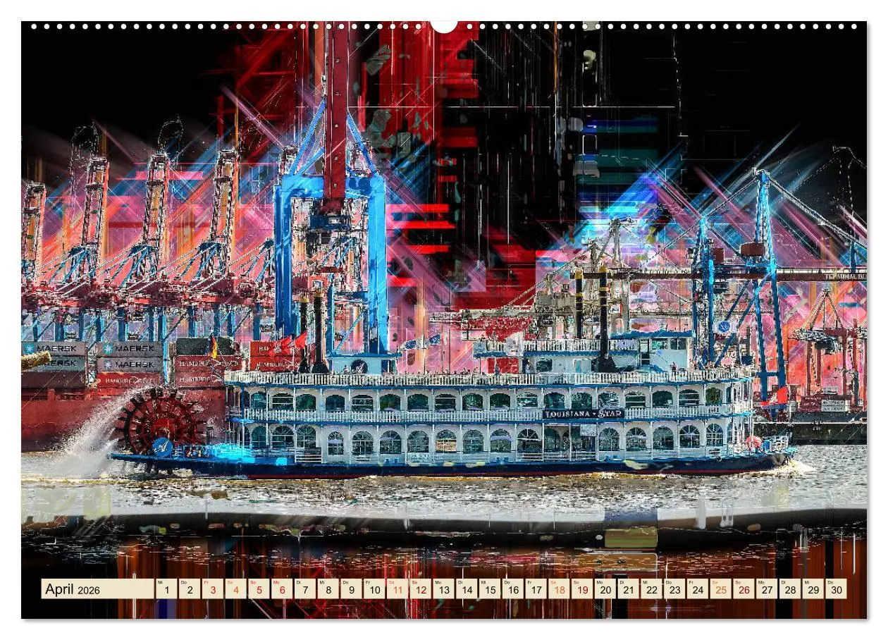 Bild: 9783457803783 | Hamburg abstrakt (Wandkalender 2026 DIN A2 quer), CALVENDO...