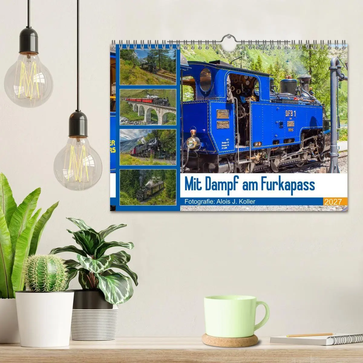 Bild: 9783569843783 | Mit Dampf am Furkapass (Wandkalender 2027 DIN A4 quer), CALVENDO...