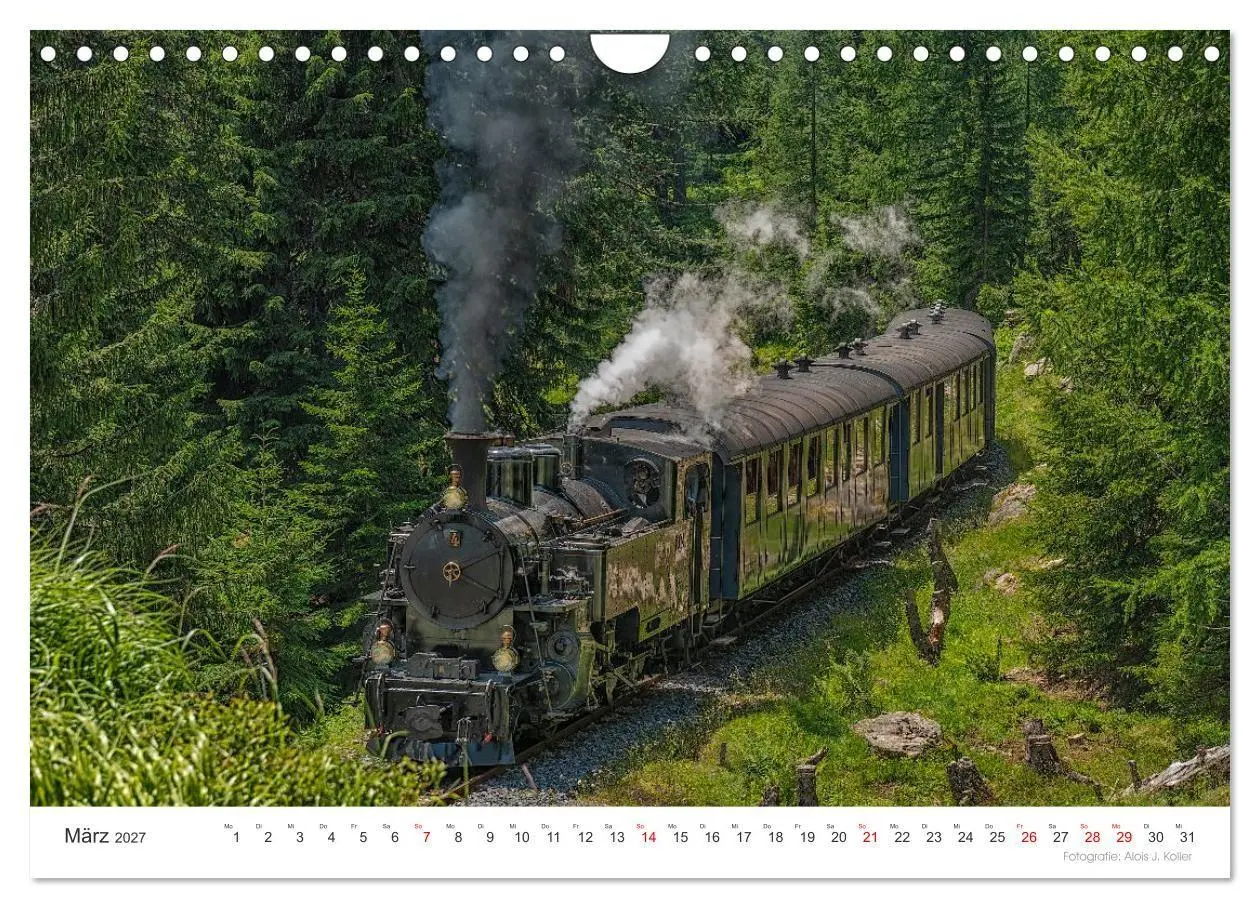 Bild: 9783569843783 | Mit Dampf am Furkapass (Wandkalender 2027 DIN A4 quer), CALVENDO...