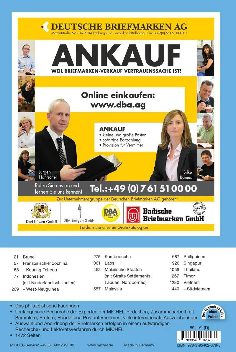 Rückseite: 9783954023783 | Südostasien 2022 | Übersee 8.2 | Michel-Redaktion | Buch | 1472 S.
