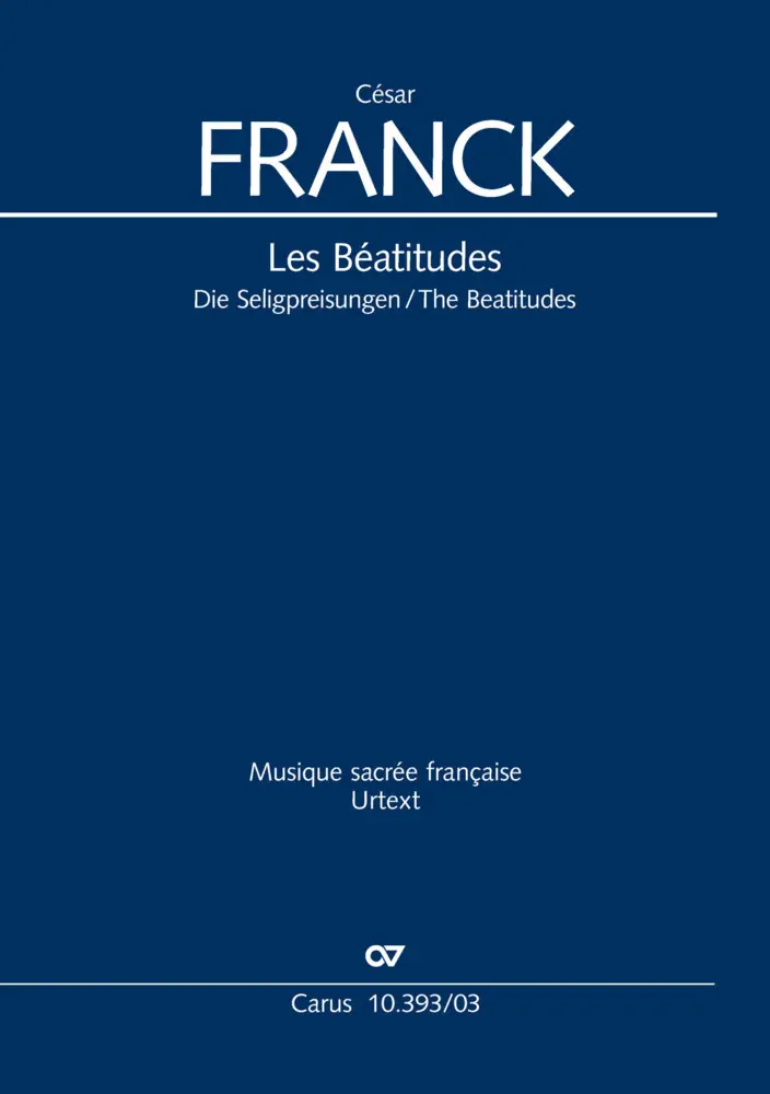 Cover: 9790007253783 | Les Béatitudes (Klavierauszug) | Die Seligpreisungen. FWV 53 | Franck