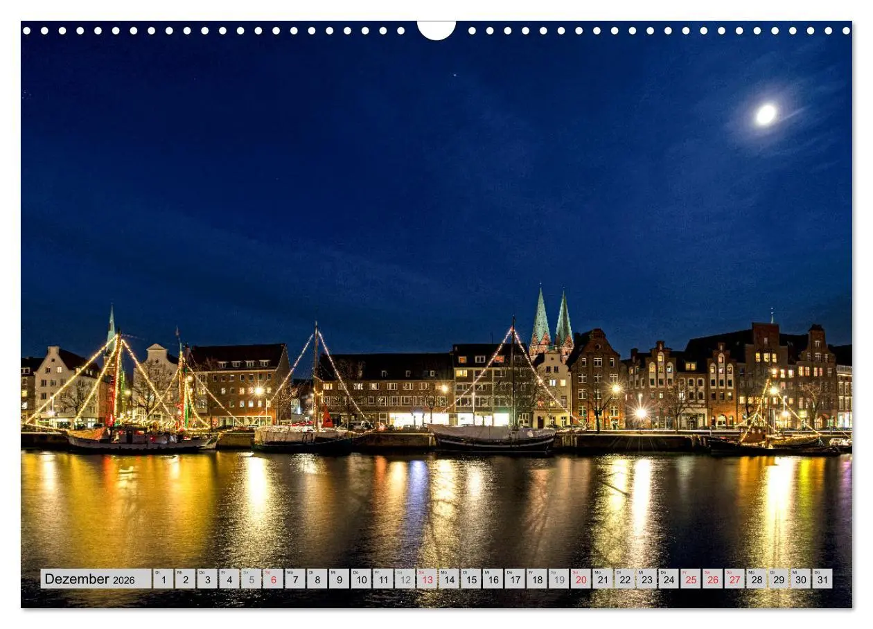 Bild: 9783457273883 | Hansestadt Lübeck (Wandkalender 2026 DIN A3 quer), CALVENDO...