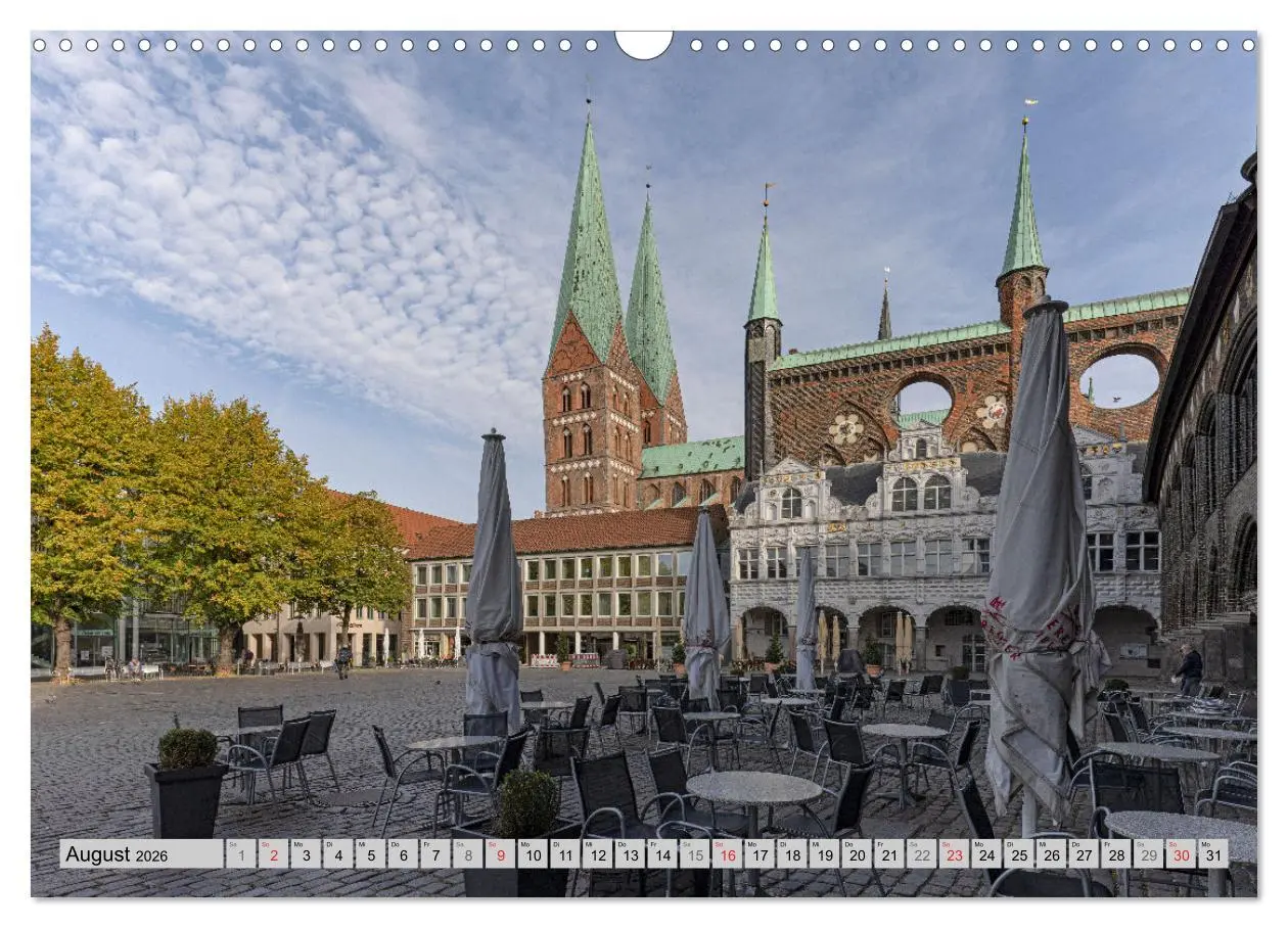 Bild: 9783457273883 | Hansestadt Lübeck (Wandkalender 2026 DIN A3 quer), CALVENDO...