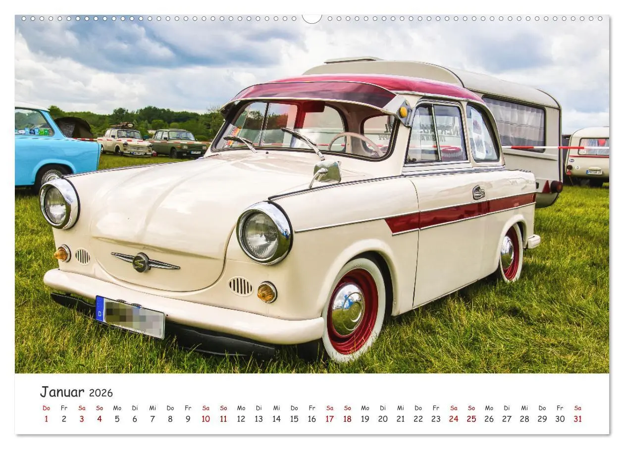 Bild: 9783457583883 | Trabi-Kult (Wandkalender 2026 DIN A2 quer), CALVENDO Monatskalender