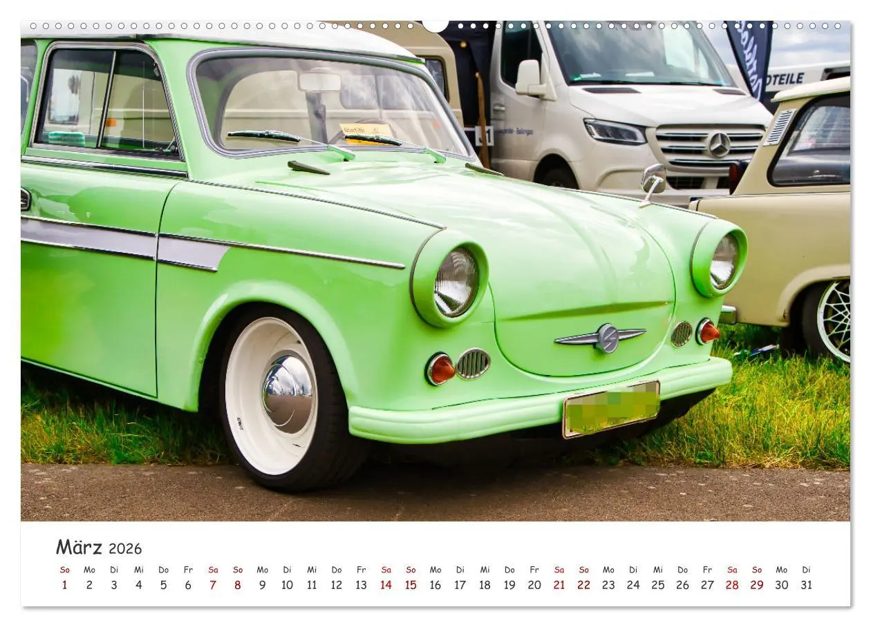 Bild: 9783457583883 | Trabi-Kult (Wandkalender 2026 DIN A2 quer), CALVENDO Monatskalender