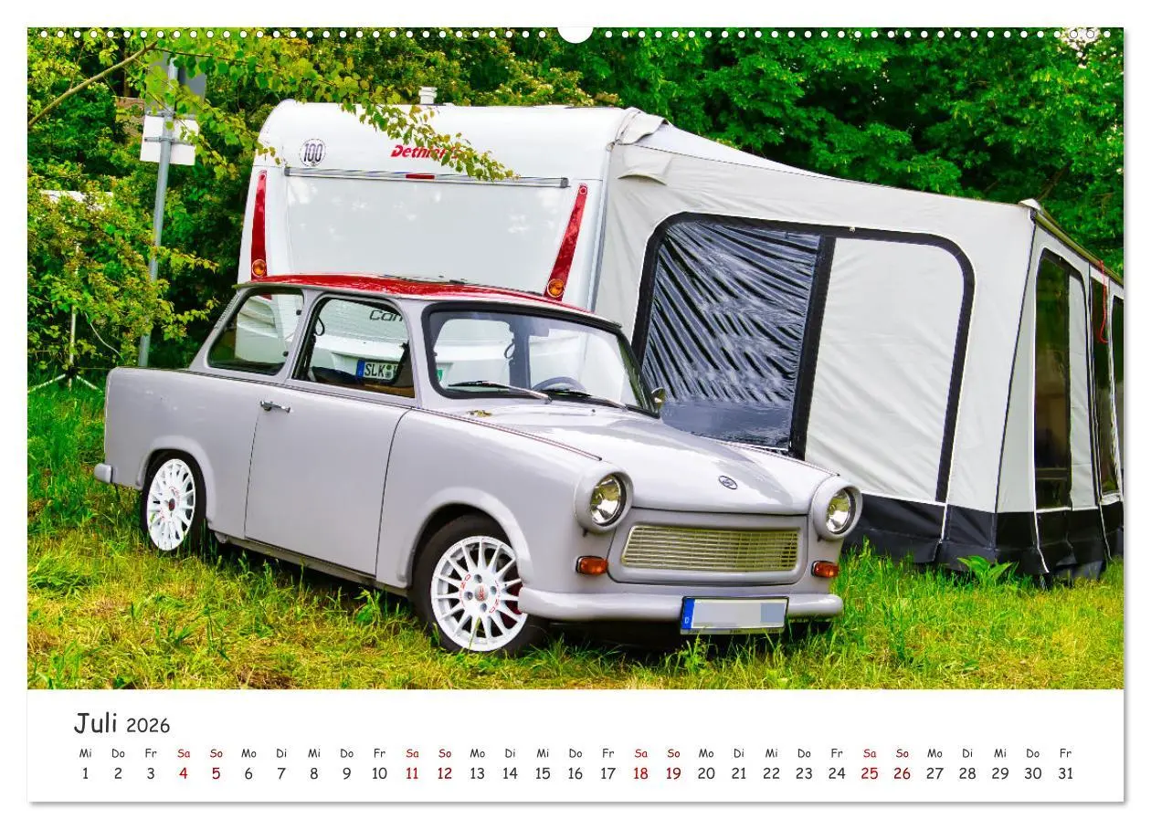 Bild: 9783457583883 | Trabi-Kult (Wandkalender 2026 DIN A2 quer), CALVENDO Monatskalender