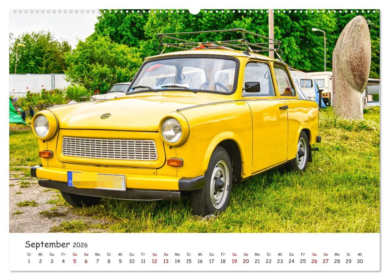 Bild: 9783457583883 | Trabi-Kult (Wandkalender 2026 DIN A2 quer), CALVENDO Monatskalender