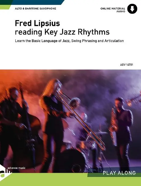 Cover: 9790206303883 | Reading Key Jazz Rhythms - Alto &amp; Baritone Saxophone | Fred Lipsius