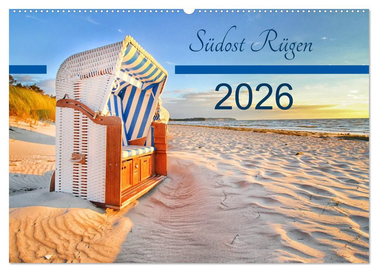 Cover: 9783457883983 | Südost Rügen 2026 (Wandkalender 2026 DIN A2 quer), CALVENDO...