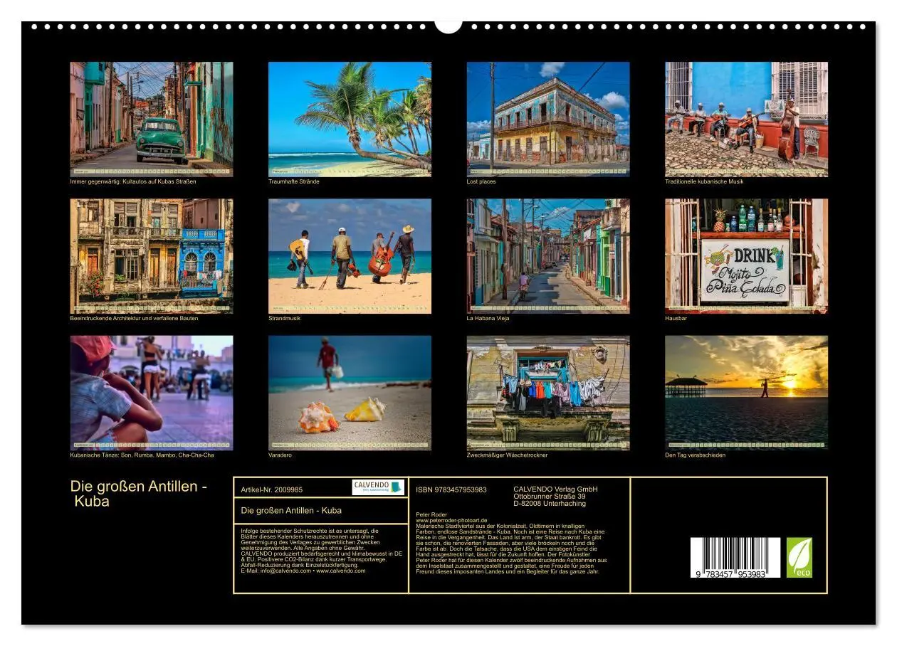 Bild: 9783457953983 | Die großen Antillen - Kuba (hochwertiger Premium Wandkalender 2026...