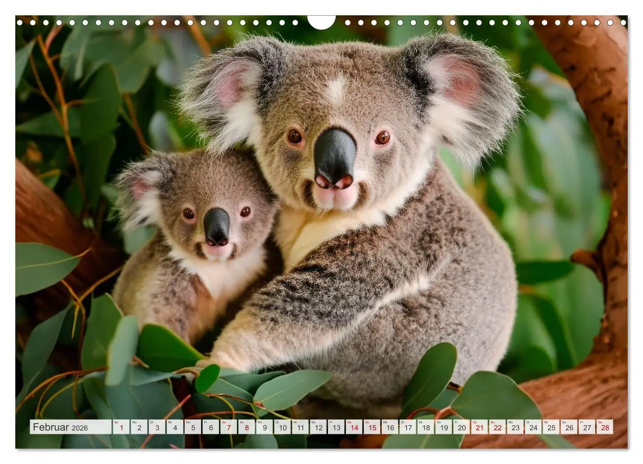 Bild: 9783516593983 | TIERKINDER Abenteuer Wildnis (Wandkalender 2026 DIN A3 quer),...
