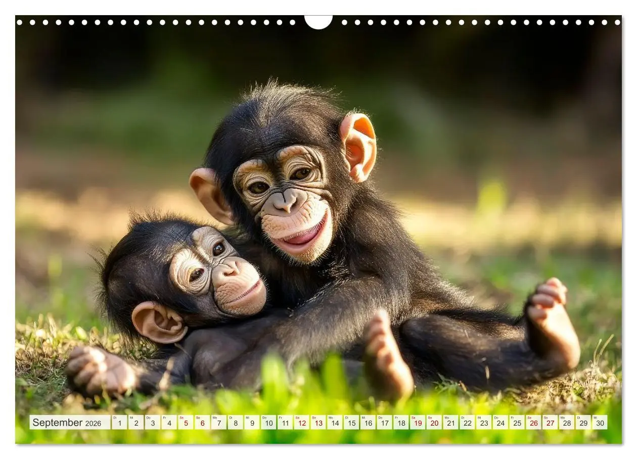 Bild: 9783516593983 | TIERKINDER Abenteuer Wildnis (Wandkalender 2026 DIN A3 quer),...