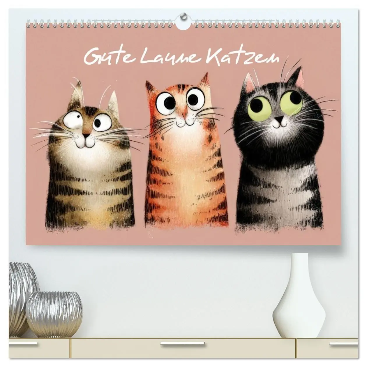Cover: 9783516733983 | Gute Laune Katzen (hochwertiger Premium Wandkalender 2026 DIN A2...