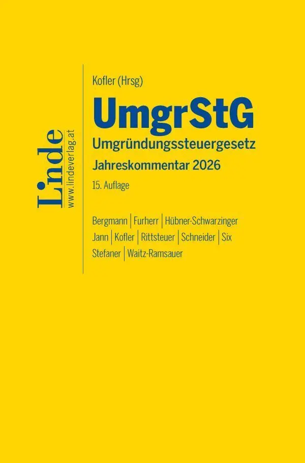 Cover: 9783707353983 | UmgrStG Umgründungssteuergesetz 2026 | Jahreskommentar | Buch | 2026